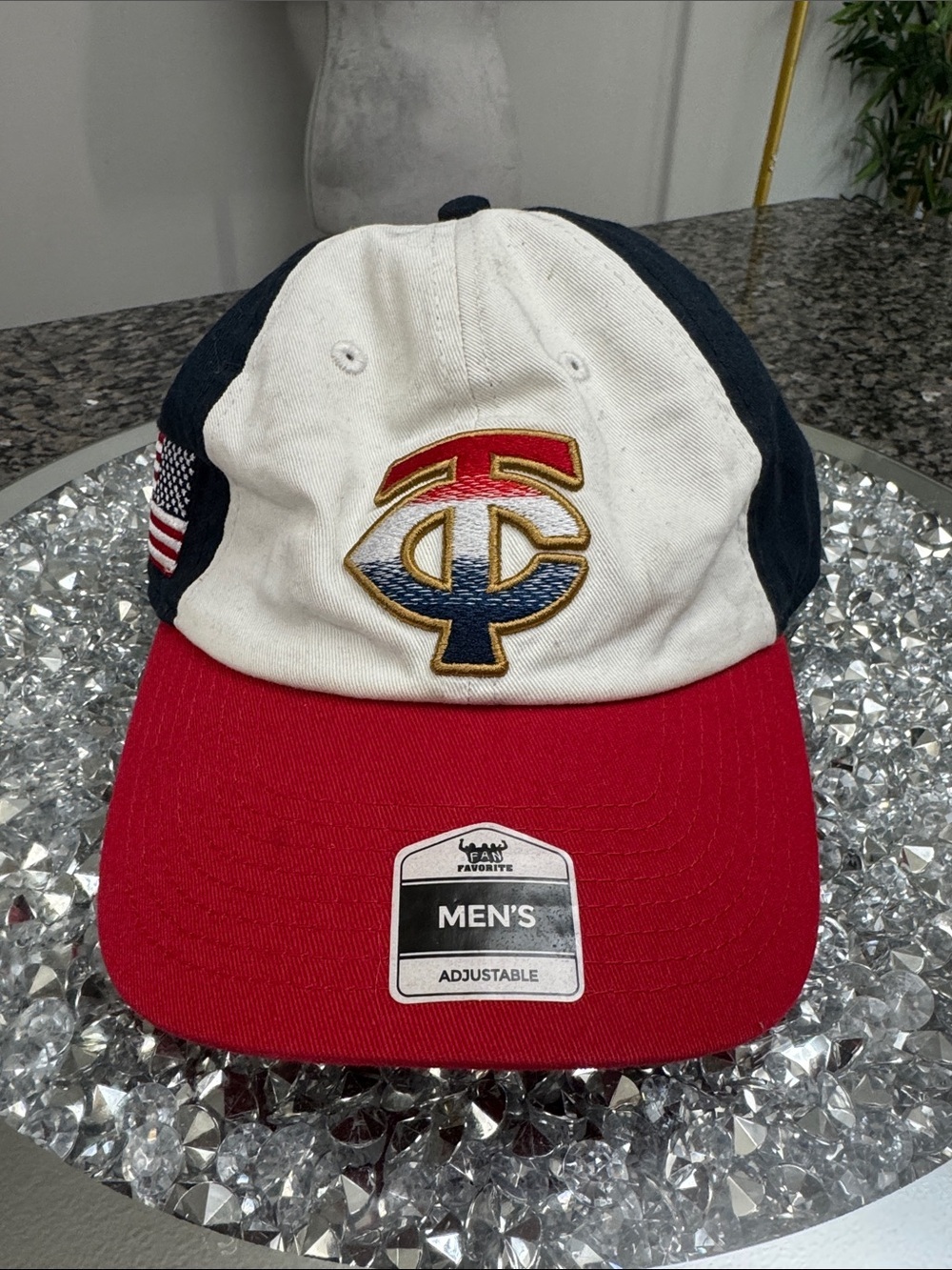 MLB Twins Baseball Cap - White, Navy & Red NWT